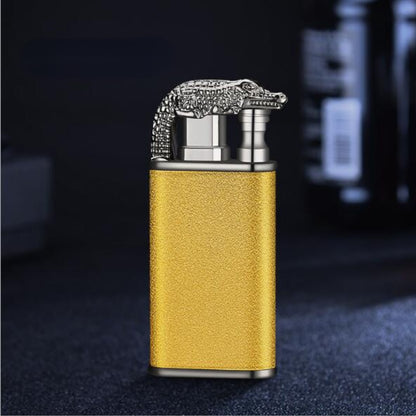 Animal detailed designed double-flamed lighters