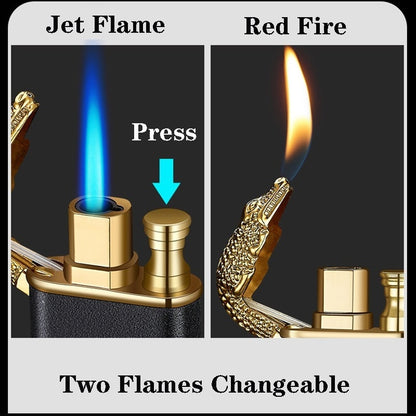 Animal detailed designed double-flamed lighters