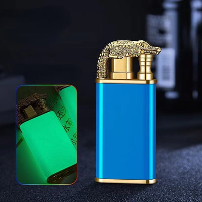 Animal detailed designed double-flamed lighters